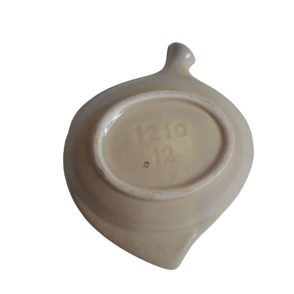 Vintage MCM Gold cream Pottery Ash Tray Trinket dish Ashtray - Estate Find - Picture 3 of 3